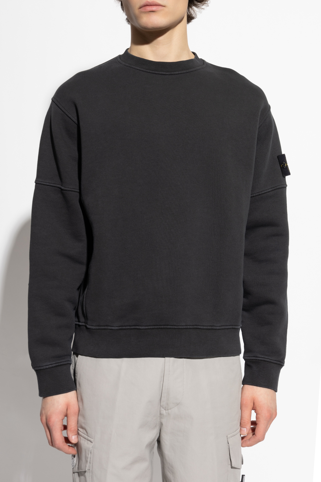 Black Sweatshirt with Logo Stone Island - Vitkac Italy Black Sweatshirt with Logo Stone Island - Vitkac Italy